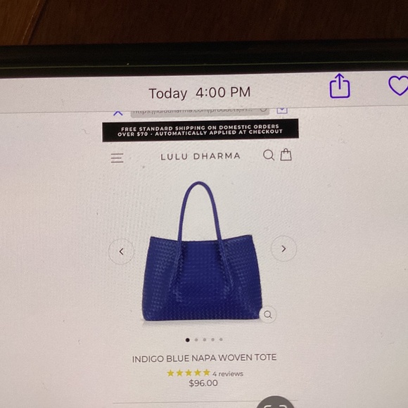 LULU Dharma vegan leather bag (Brand New) - Picture 1 of 4